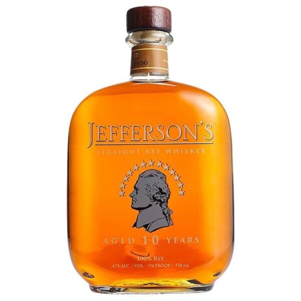 Jefferson’s 10 Year Old Rye Whiskey